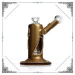 Matrix Perc Mini Bong Smoking Water Pipes Hookah Copper Art On Glass