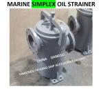 JIS F7209 Single Oil Filter 5K-100A Body - Cast Iron And Filter - Stainless