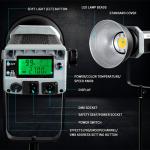 Bi Color 300W Daylight Photography Lights 2700K 7500K Sun Light LED Studio