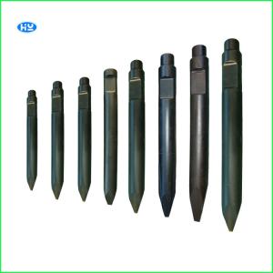 China 55 Degrees 42CRMO Rock Breaker Chisel For Hydraulic Hammer 190mm Rod Bits factory