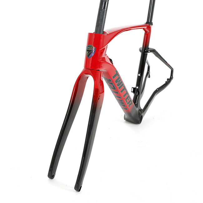 700x40C Carbon Gravel Frameset , 48cm Bike Frame For Gravel Hybrid Cycle