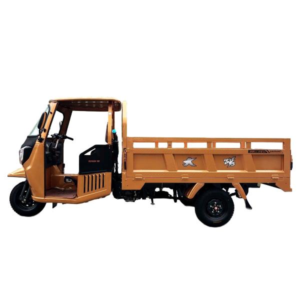 Smooth Ride 200cc Water Cooling Gasoline Engine Three Wheel Cargo Tricycle with