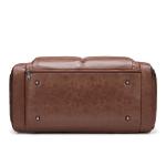 MingLu Custom Logo Large Leather Weekend Bag Mens Rainproof Durable