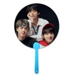 16x17cm Flip 3D Lenticular Handfan For Korea Star Promotional 3D Hand Fan For