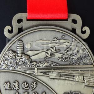 China Indonesia city running competition medal customization, production of Marathon Medal of Honor, antique bronze medal factory