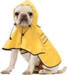 Reflective Dog Raincoat - Adjustable Waterproof Raincoat for Dogs, Lightweight