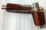 A789 UNS2205 duplex stainless steel with cooper Fin Tube , OD1'' , 8FPI Grooved