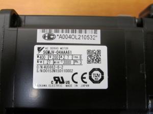 China SGMJV-04AAA61 AC Industrial Robot Servo Motors Synchronous Servo Motor on sale