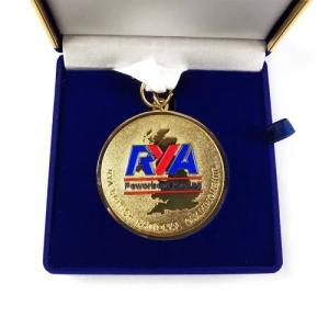 China Customized Logo Engraved Custom Race Medals With Premium Velvet Packaging factory