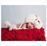 beige cartoon animal dog Baby Photography Prop beanie costume set Animal outfit