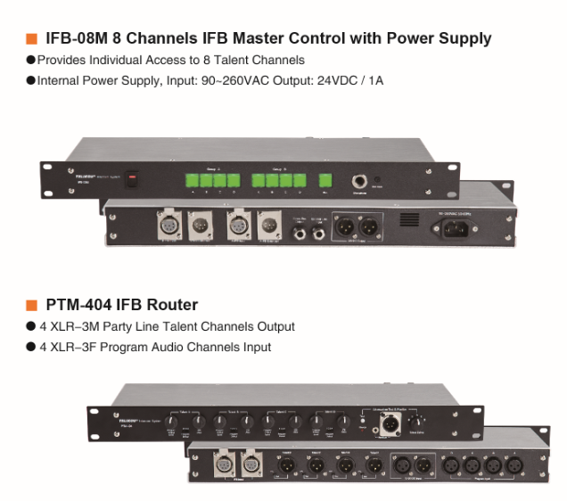 Monitor TELIKOU 8 Channel IFB (IFB) System Program Interrupt For Eight Talents