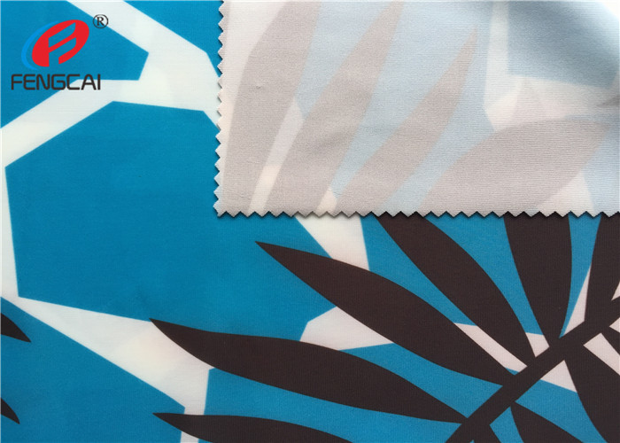 Printed Waterproof Breathable Polyester Spandex Fabric For Swimwear