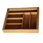 expandable kitchen bamboo drawer organizer and cutlery tray