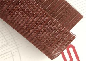 China Wine Red Glass Interlayer Interior Wire Mesh 10m 50m Decorative Woven Metal Mesh factory