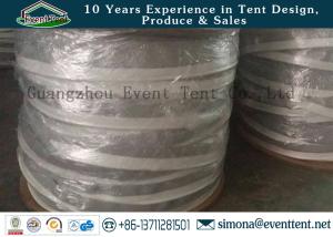 China 550gsm PVC fabric 35mm double flap keder tent accessories for tent factory
