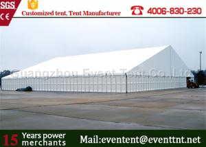 China 45m advertising luxury waterproof 850gsm pvc fabric outdoor warehouse tents factory