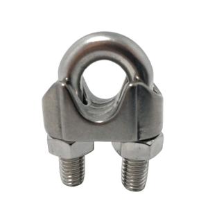 China 304 / 316 Stainless Steel Wire Rope Clip with Electro Galvanized Coating factory