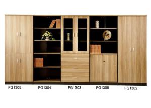 China Full Height Office Storage Cabinets , Office Furniture Cabinet With Buffer Hanger factory
