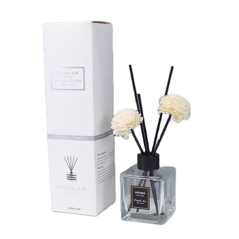 Custom Design Printed Reed Diffuser Bottles Packaging Box With Inner Tray Gift Box With Clear Window