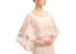 Cape Sleeve Europe Style Evening Dresses / Embroidery Beaded Prom Dresses