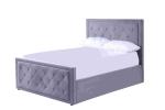 Odm 1.6x2m Queen Size Platform Bed Bedroom Furniture Upholstery Fabric Velvet
