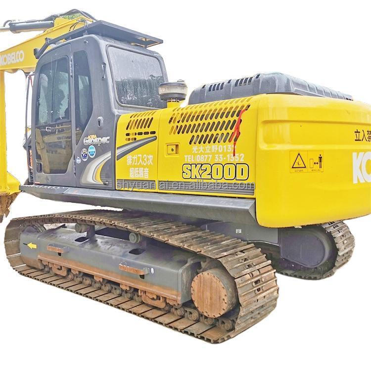 Original Kobelco SK200d Excavator 20T Excellent Performance with Hydraulic Cylinder