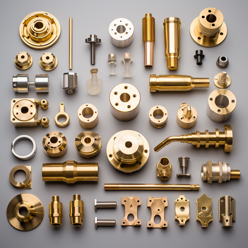 Brass Precision Turned Components CNC Part Turning CNC Lathe Parts Machining Service
