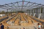 Heavy Duty Steel Structure Poultry House HDG Bolts Connection Steel Frame Farm