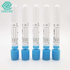 China Non Toxic Blood Collection Tubes Vacuum Pt Tube Sodium Citrate With Blue Cap factory