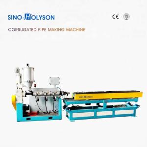 China 12-32mm PVC Corrugated Pipe Making Machine 38CrMoALA Screw factory