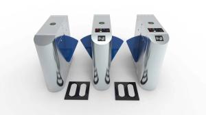 China AC220V SS304 Flap Barrier Turnstile Metro Gate factory