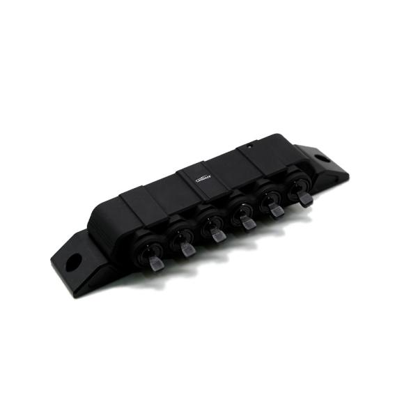 6 Gang Rocker Switch Panel for Car Refrigerator and Vacuum Cleaner Lightweight