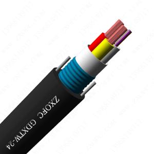 China Single Mode Armoured SM GYXTW Duct Fiber Optic Cable 4core factory