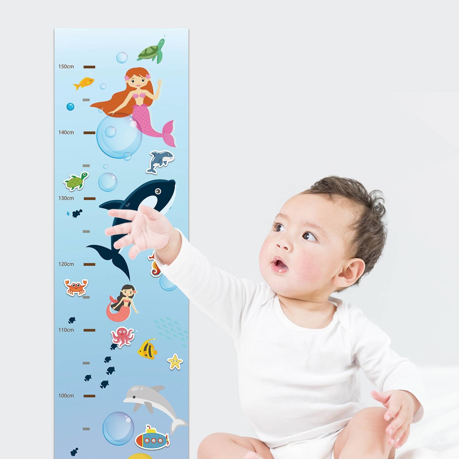 Children's Removable Laminated Poster Board Dry Erase Growth Chart Poster