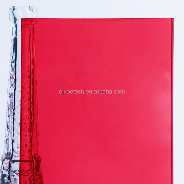 Solid Structure Red PVB Laminated Safety Glass for Building Kitchen Staircase