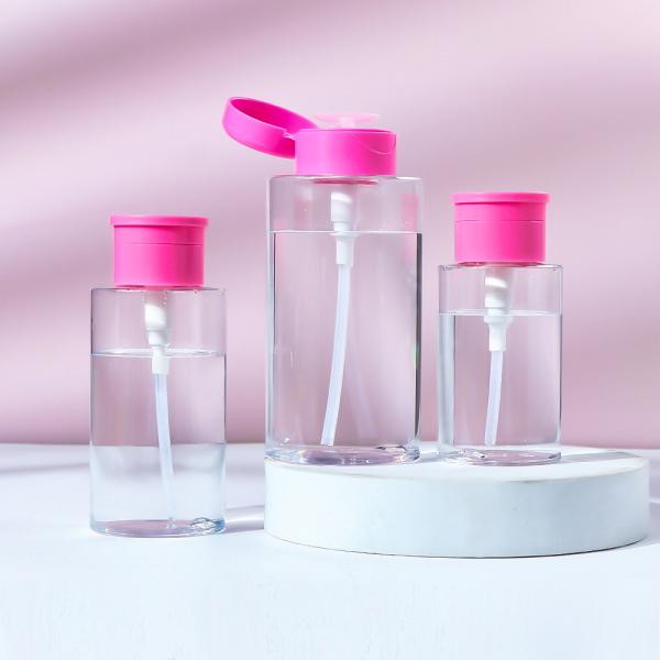Premium Airless Makeup Remover Bottle 30-200ml Shatterproof PET w/ PCR Options