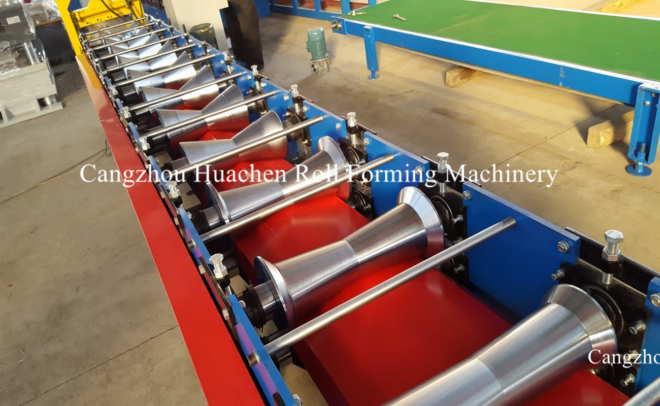 ISO Ridge Cap Roll Forming Machine GI Colored Steel Ridge Sheet Rolling Machine