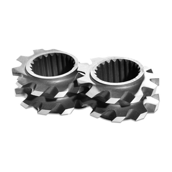 Co Rotating Twin Screw Extruder Elements , Extruder Screws And Barrels 92mm
