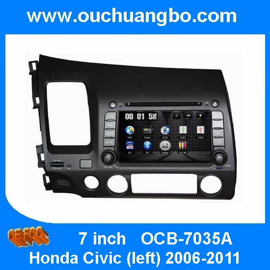 Ouchuangbo Car Stereo Radio GPS Navigation for Honda Civic (left) 2006-2011 DVD Player USB iPod UI interface OCB-7035A