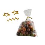 Disposable Clear Plastic Cello Sweet Bags Waterproof With 200 Twist Ties