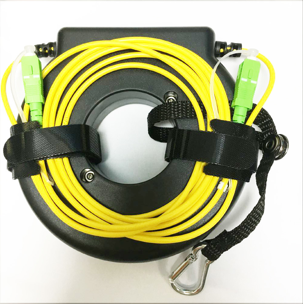 Single Mode G652D Launch Cable Box Ring Type 9um 1000m SC / APC OTDR