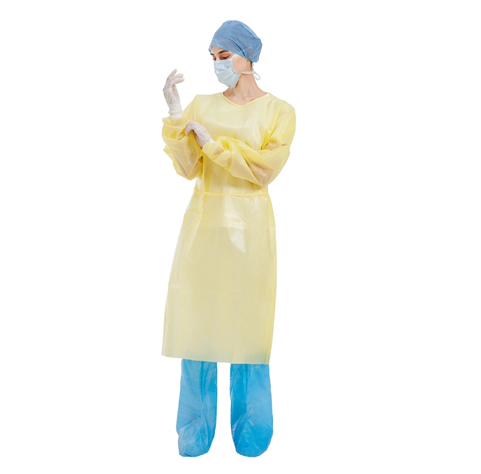 spunbonded polypropylene Disposable Isolation Gown XL 130*150cm