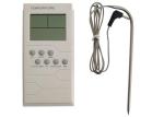 Meat Bbq Grill Digital Food Thermometer High Accuracy With Timer / Clock