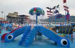Kids Amusement Park With Swimming Pool Playground Fiberglass