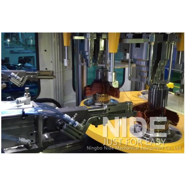 Efficent Automatic Coil Winding Machine / Wire Coil Inserting Machine Four Working Station