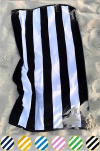 China 100% Cotton Stripe Designed Beach Towel Bath Towel For Beach Bath Pool factory