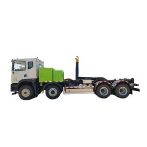 China Eco-Friendly Pure Electric Hook Arm Garbage Truck for Custom's Requirement in Waste Management Optimization on sale