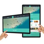 49 55 65 inch wall mount LCD interactive advertising touch digital signage