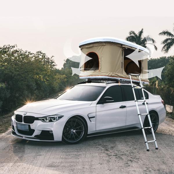 Outdoor Folding Car Roof Top Tent Aluminum Automatic Hydraulic Brace Frame PU