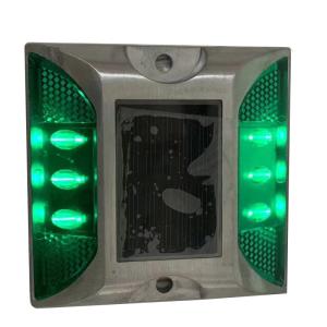 China Aluminum 80 Degree road solar studs 800m Visual Distance For Mountain Roads factory